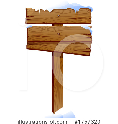 Royalty-Free (RF) Wood Sign Clipart Illustration by Vector Tradition SM - Stock Sample #1757323