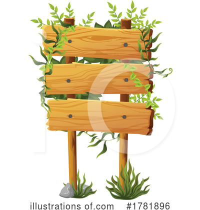 Wood Sign Clipart #1781896 by Vector Tradition SM