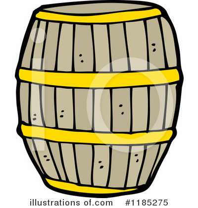 Royalty-Free (RF) Wooden Barrel Clipart Illustration by lineartestpilot - Stock Sample #1185275