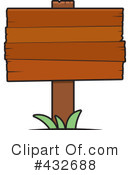 Wooden Sign Clipart #432688 by Cory Thoman