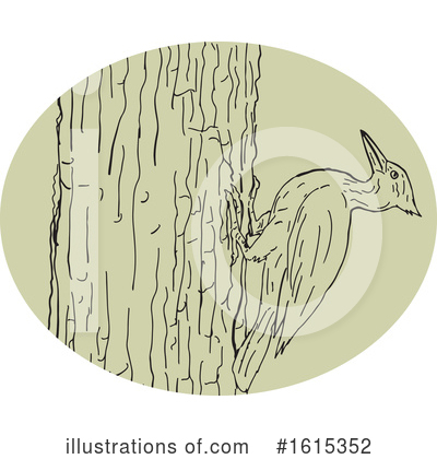 Royalty-Free (RF) Woodpecker Clipart Illustration by patrimonio - Stock Sample #1615352