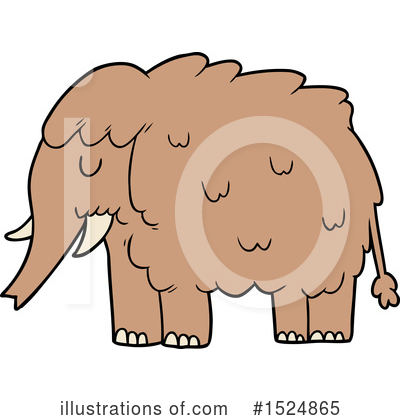 Royalty-Free (RF) Woolly Mammoth Clipart Illustration by lineartestpilot - Stock Sample #1524865