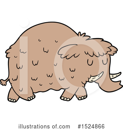 Woolly Mammoth Clipart #1524866 by lineartestpilot