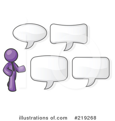 Royalty-Free (RF) Word Balloon Clipart Illustration by Leo Blanchette - Stock Sample #219268