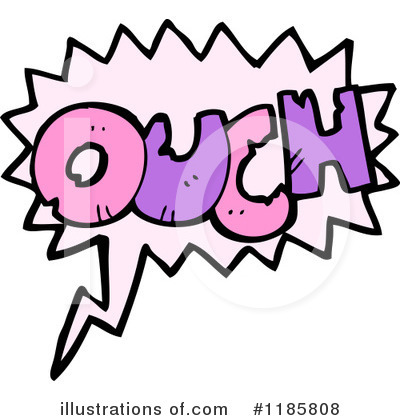 Royalty-Free (RF) Word Ouch Clipart Illustration by lineartestpilot - Stock Sample #1185808