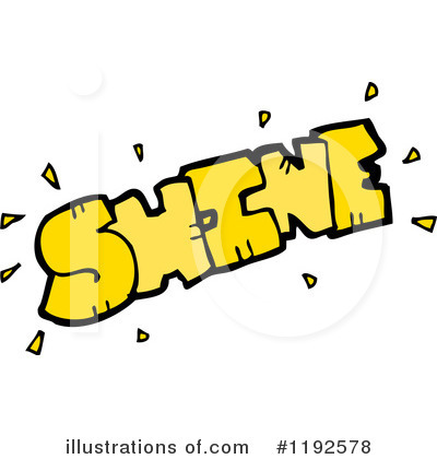 Royalty-Free (RF) Word Shine, Clipart Illustration by lineartestpilot - Stock Sample #1192578