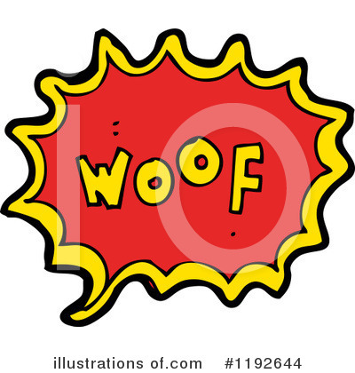 Royalty-Free (RF) Word Woof Clipart Illustration by lineartestpilot - Stock Sample #1192644