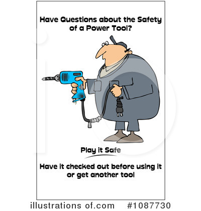 Royalty-Free (RF) Work Safety Clipart Illustration by djart - Stock Sample #1087730