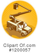 Work Truck Clipart #1200057 by patrimonio
