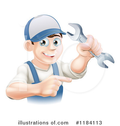 Royalty-Free (RF) Worker Clipart Illustration by AtStockIllustration - Stock Sample #1184113