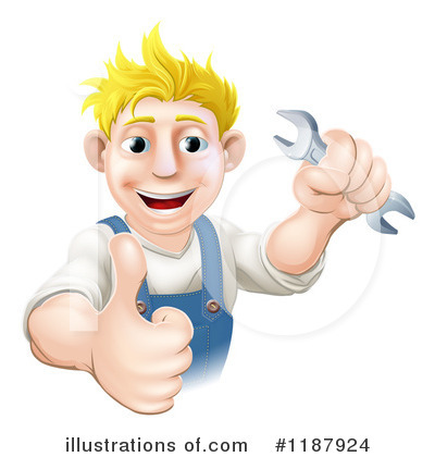 Royalty-Free (RF) Worker Clipart Illustration by AtStockIllustration - Stock Sample #1187924