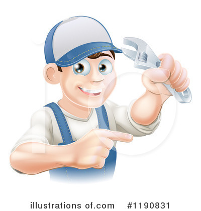 Royalty-Free (RF) Worker Clipart Illustration by AtStockIllustration - Stock Sample #1190831