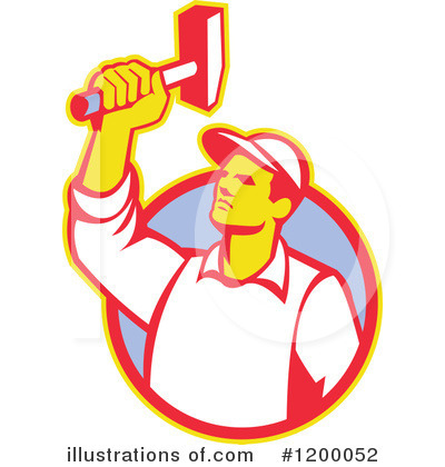 Royalty-Free (RF) Worker Clipart Illustration by patrimonio - Stock Sample #1200052