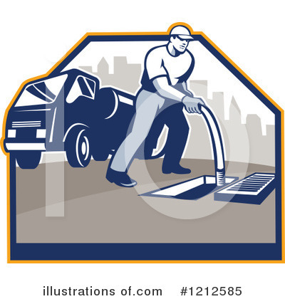 Royalty-Free (RF) Worker Clipart Illustration by patrimonio - Stock Sample #1212585
