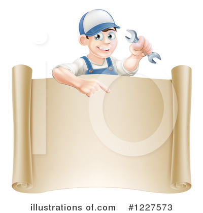 Royalty-Free (RF) Worker Clipart Illustration by AtStockIllustration - Stock Sample #1227573