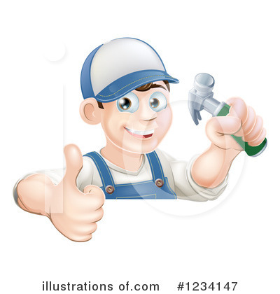 Royalty-Free (RF) Worker Clipart Illustration by AtStockIllustration - Stock Sample #1234147