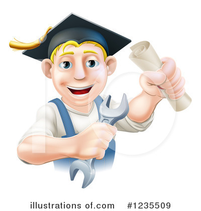 Royalty-Free (RF) Worker Clipart Illustration by AtStockIllustration - Stock Sample #1235509