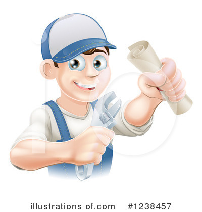 Royalty-Free (RF) Worker Clipart Illustration by AtStockIllustration - Stock Sample #1238457