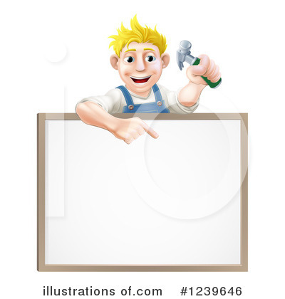 Royalty-Free (RF) Worker Clipart Illustration by AtStockIllustration - Stock Sample #1239646