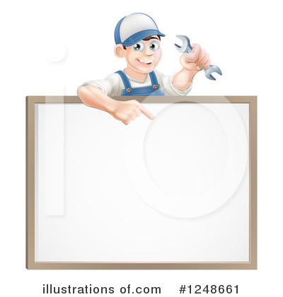 Royalty-Free (RF) Worker Clipart Illustration by AtStockIllustration - Stock Sample #1248661