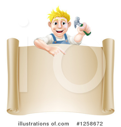 Royalty-Free (RF) Worker Clipart Illustration by AtStockIllustration - Stock Sample #1258672