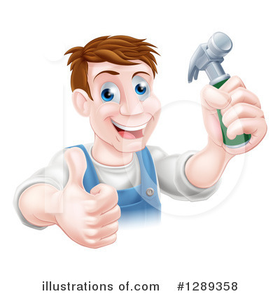 Royalty-Free (RF) Worker Clipart Illustration by AtStockIllustration - Stock Sample #1289358