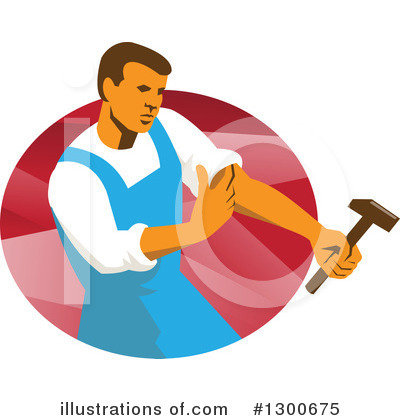 Royalty-Free (RF) Worker Clipart Illustration by patrimonio - Stock Sample #1300675