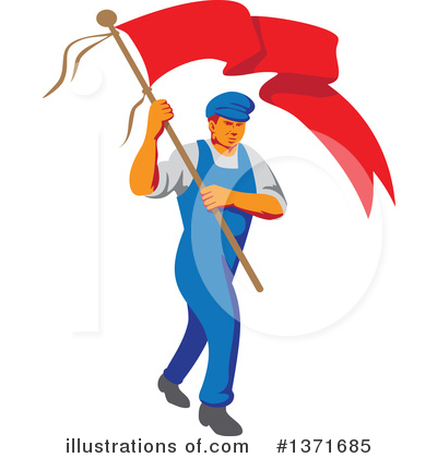 Royalty-Free (RF) Worker Clipart Illustration by patrimonio - Stock Sample #1371685