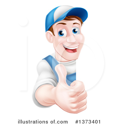 Royalty-Free (RF) Worker Clipart Illustration by AtStockIllustration - Stock Sample #1373401