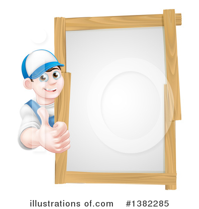 Royalty-Free (RF) Worker Clipart Illustration by AtStockIllustration - Stock Sample #1382285