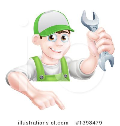 Royalty-Free (RF) Worker Clipart Illustration by AtStockIllustration - Stock Sample #1393479
