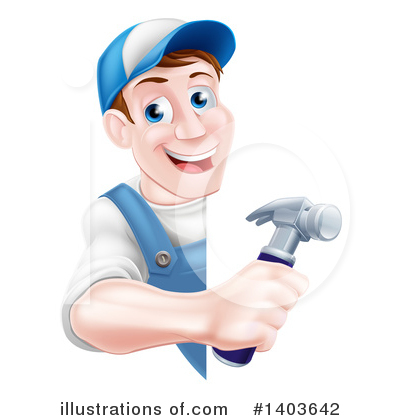 Royalty-Free (RF) Worker Clipart Illustration by AtStockIllustration - Stock Sample #1403642