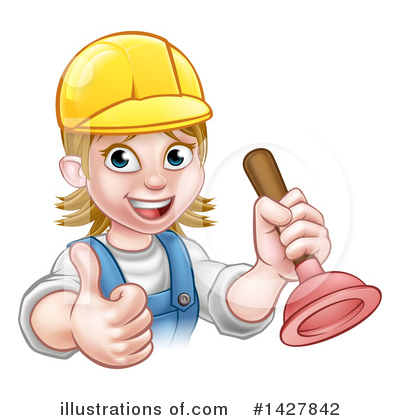 Royalty-Free (RF) Worker Clipart Illustration by AtStockIllustration - Stock Sample #1427842