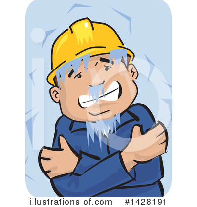 Royalty-Free (RF) Worker Clipart Illustration by David Rey - Stock Sample #1428191