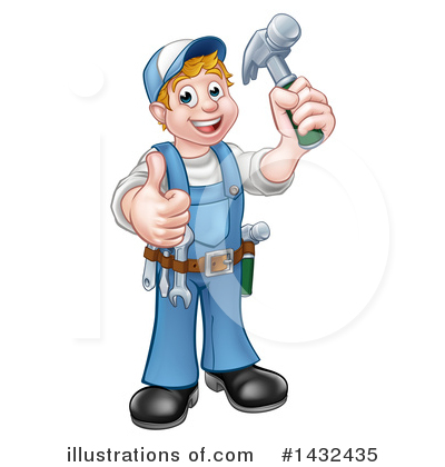 Royalty-Free (RF) Worker Clipart Illustration by AtStockIllustration - Stock Sample #1432435