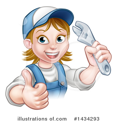 Royalty-Free (RF) Worker Clipart Illustration by AtStockIllustration - Stock Sample #1434293