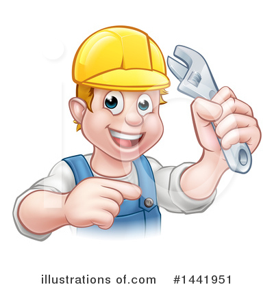 Royalty-Free (RF) Worker Clipart Illustration by AtStockIllustration - Stock Sample #1441951