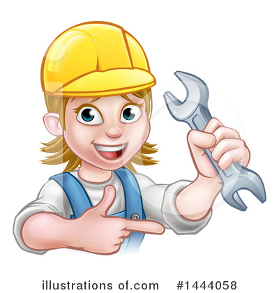 Royalty-Free (RF) Worker Clipart Illustration by AtStockIllustration - Stock Sample #1444058