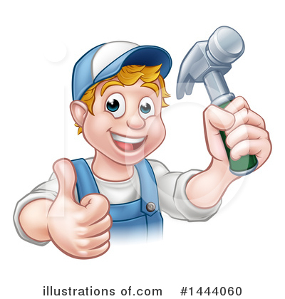 Royalty-Free (RF) Worker Clipart Illustration by AtStockIllustration - Stock Sample #1444060