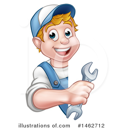 Royalty-Free (RF) Worker Clipart Illustration by AtStockIllustration - Stock Sample #1462712