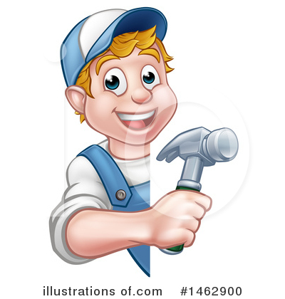 Royalty-Free (RF) Worker Clipart Illustration by AtStockIllustration - Stock Sample #1462900