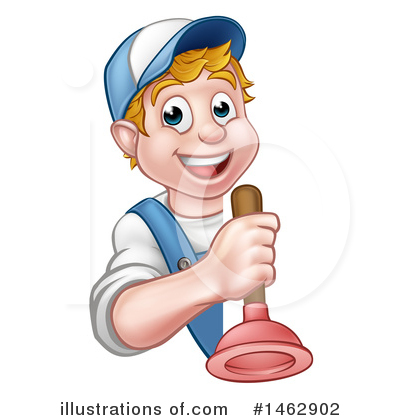 Royalty-Free (RF) Worker Clipart Illustration by AtStockIllustration - Stock Sample #1462902