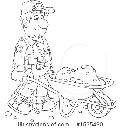 Royalty-Free (RF) Worker Clipart Illustration by Alex Bannykh - Stock Sample #1535490