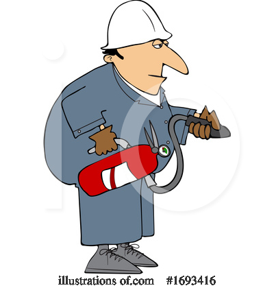 Royalty-Free (RF) Worker Clipart Illustration by djart - Stock Sample #1693416