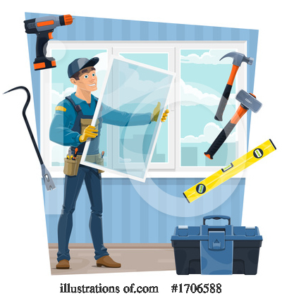 Home Improvement Clipart #1706588 by Vector Tradition SM
