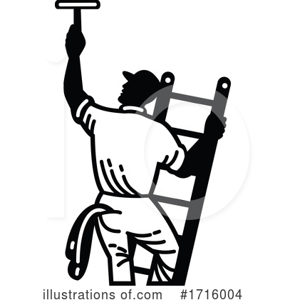 Window Washer Clipart #1716004 by patrimonio