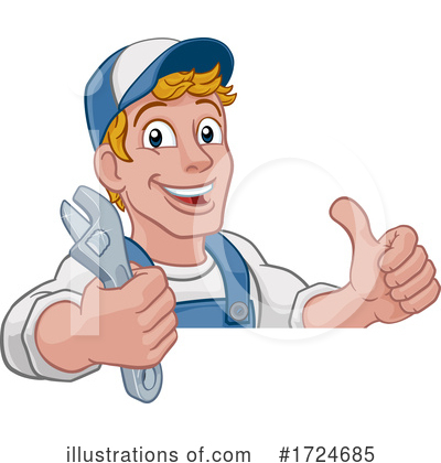 Royalty-Free (RF) Worker Clipart Illustration by AtStockIllustration - Stock Sample #1724685