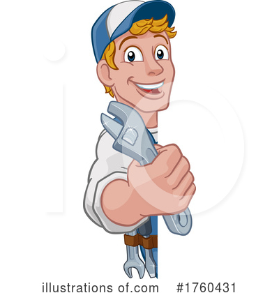 Royalty-Free (RF) Worker Clipart Illustration by AtStockIllustration - Stock Sample #1760431