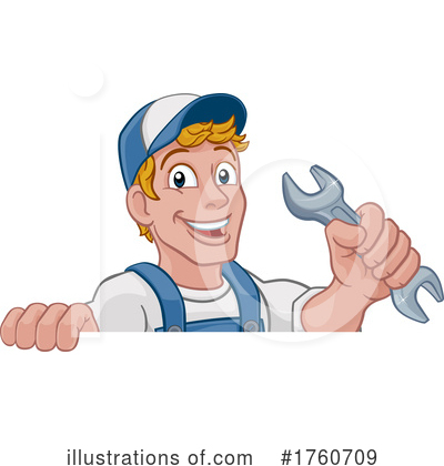 Royalty-Free (RF) Worker Clipart Illustration by AtStockIllustration - Stock Sample #1760709