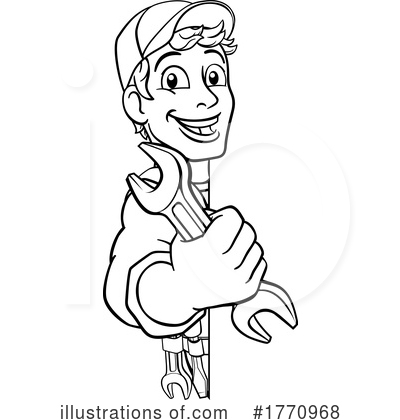 Royalty-Free (RF) Worker Clipart Illustration by AtStockIllustration - Stock Sample #1770968